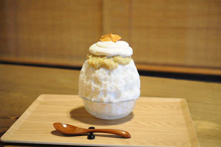 自家製焼き芋みるくのかき氷